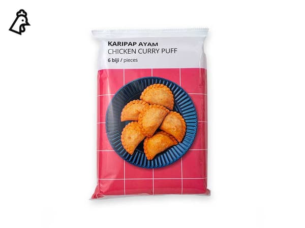 Frozen IKEA Chicken Curry Puff with eggs, 6pcs