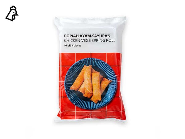Frozen IKEA Chicken Vegetable Spring Roll, 10pcs