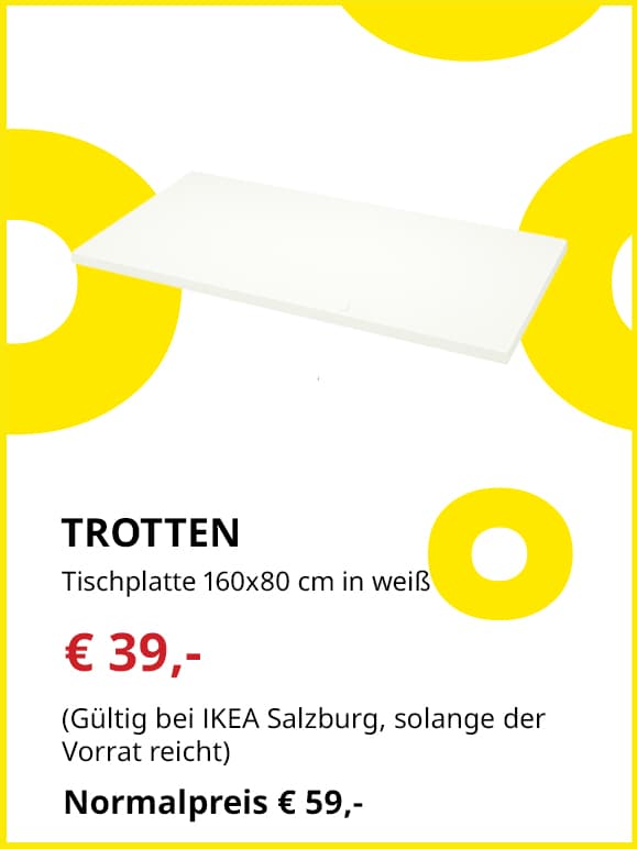 Frühlingsangebot Tischplatte