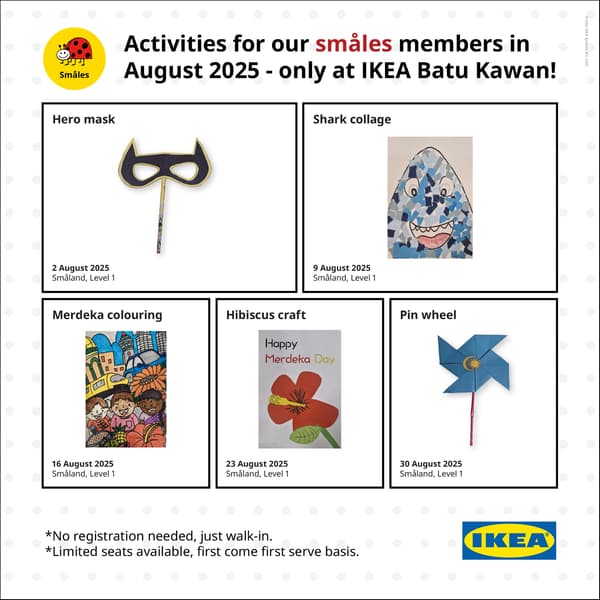 Fun activity for kids at IKEA Batu Kawan