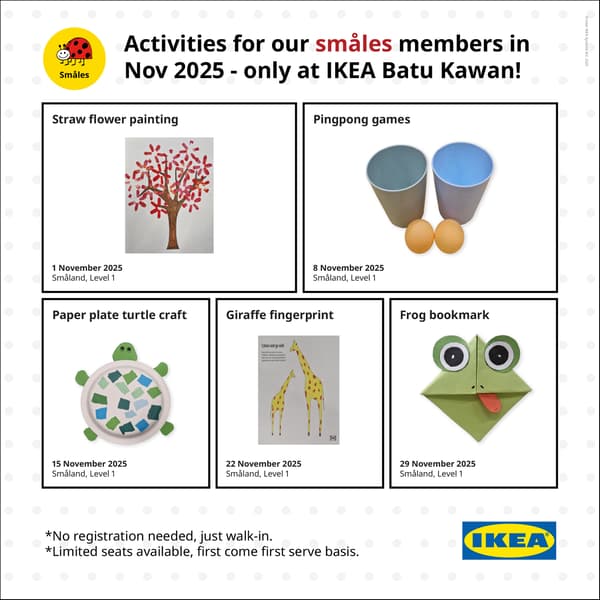 Fun activity for kids at IKEA Batu Kawan