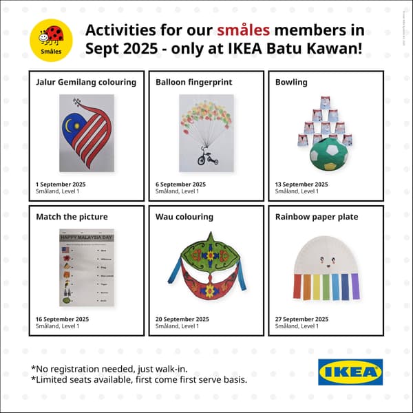 Fun activity for kids at IKEA Batu Kawan