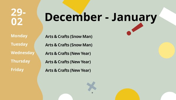 Fun December activities