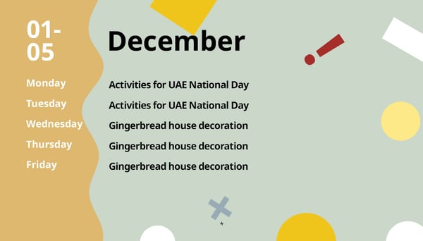 Fun December activities
