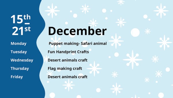 Fun December activities