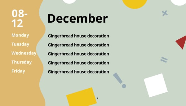 Fun December activities