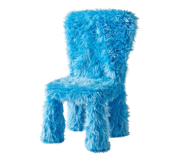 Funda de pelo de peluche azul GREJSIMOJS para silla infantil MAMMUT 