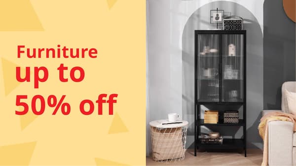 Furniture up to 50% off