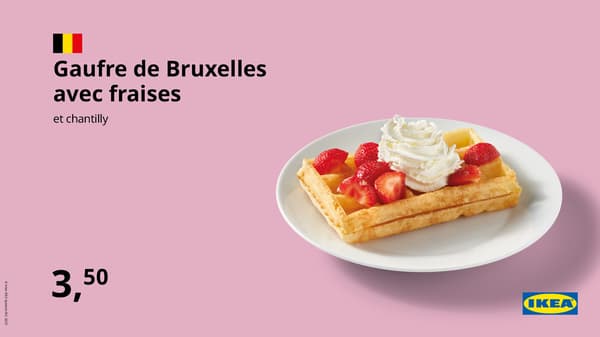Gaufre avec fraises