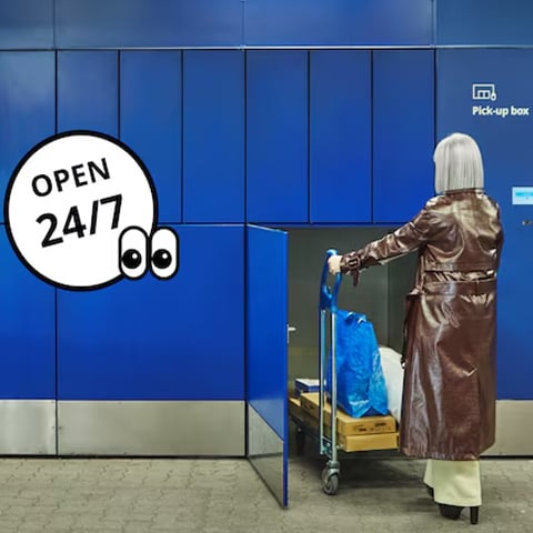Gebruik onze lockers om producten af te halen. Zelfs buiten openingsuren