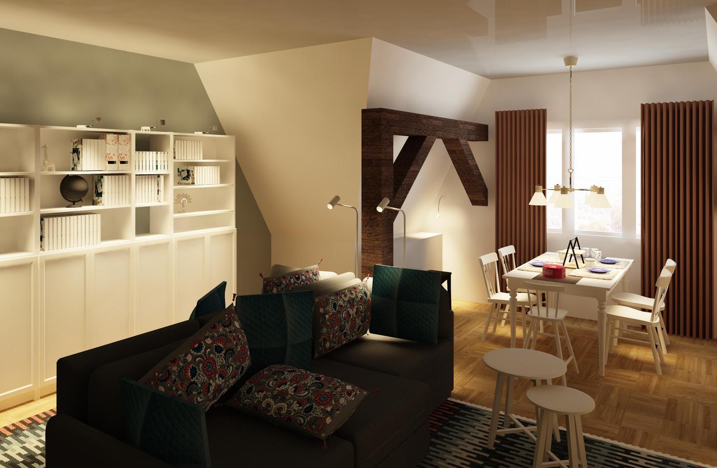 Gemütliches Wohnen unterm Dach mit Kindern