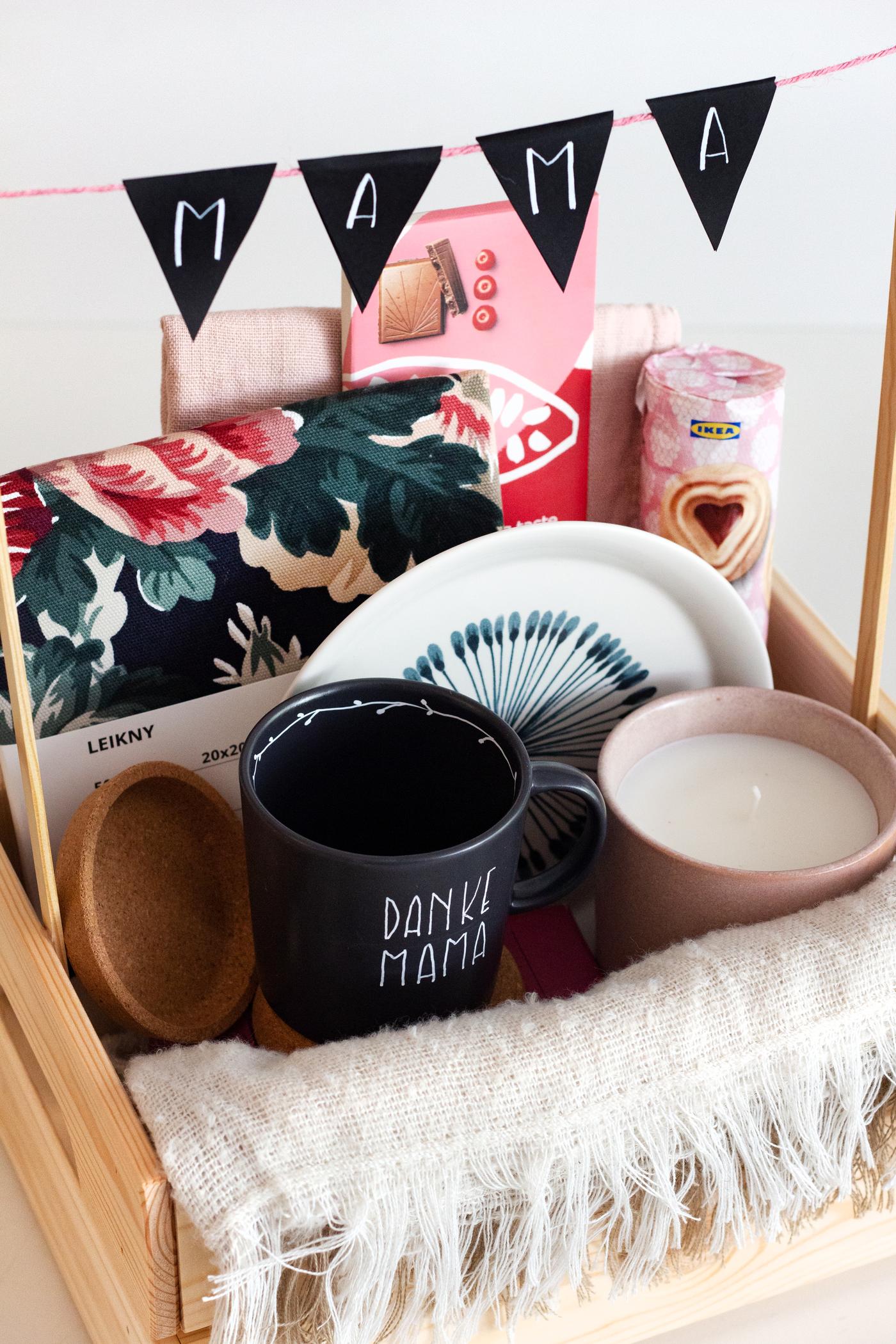 Geschenkkörbchen zum Muttertag.