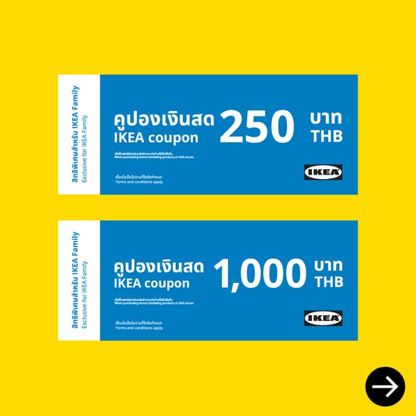 Get cashback coupons when you spend 5,000 THB or more*​