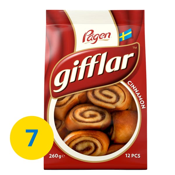 GIFFLAR KANEL cinnamon rolls.