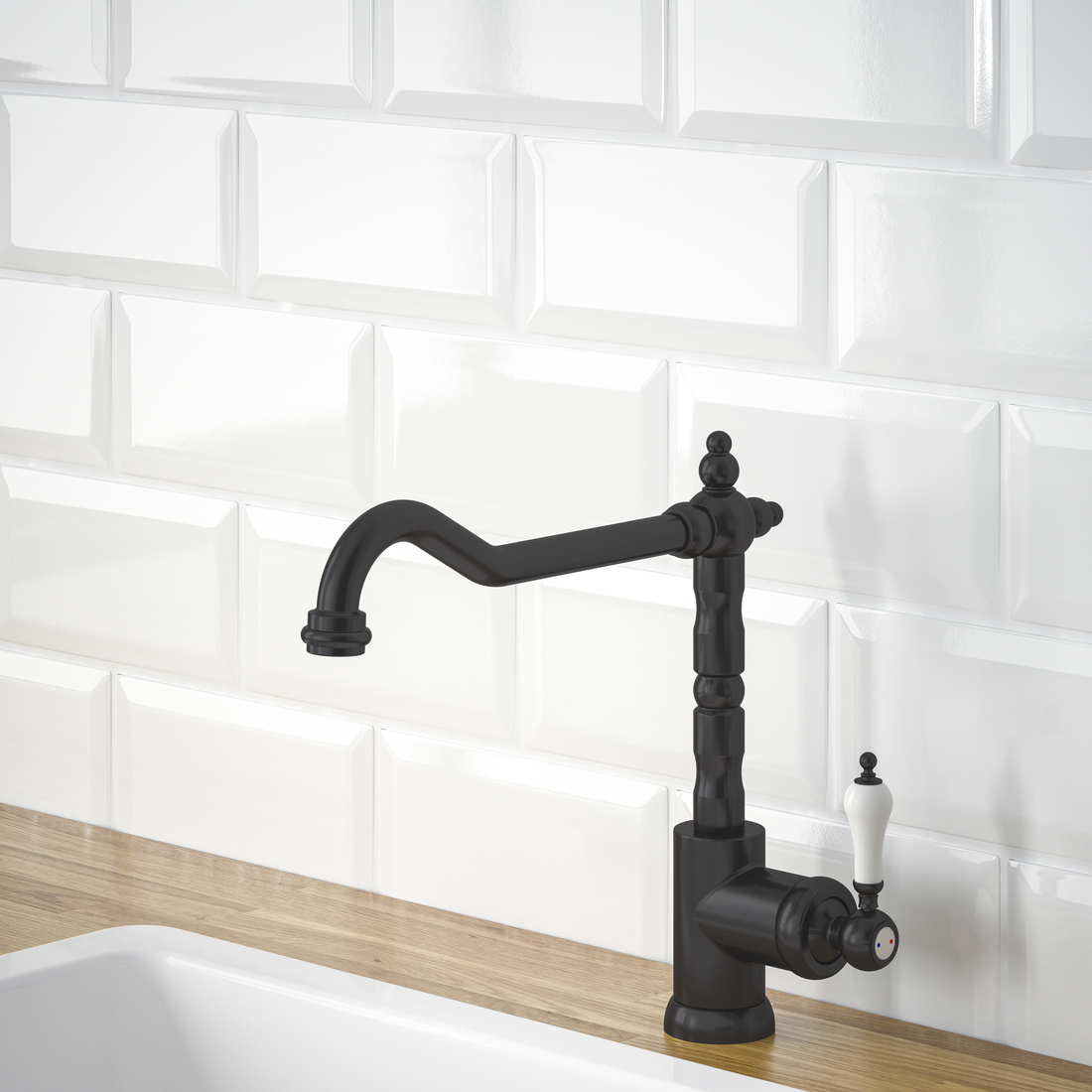 GLITTRAN
Mitigeur, métal noir brossé