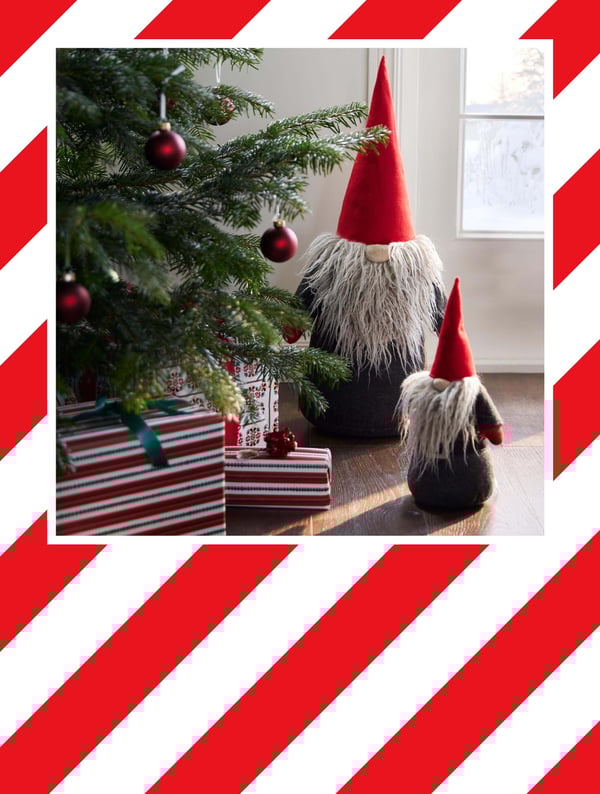 Gnome and Christmas tree. VINTERFINT & STRÅLA Decor