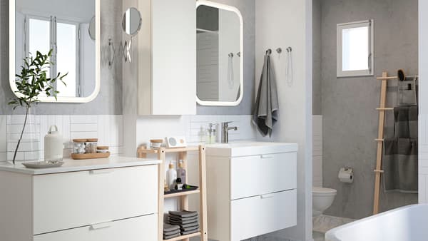GODMORGON wash-stand with 2 drawers 80x47x58 cm white 