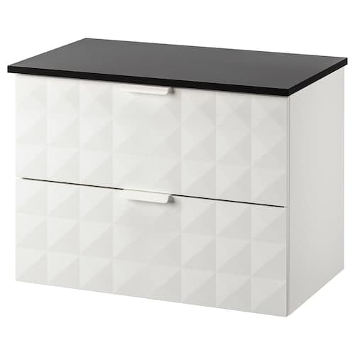 GODMORGON wash stand with 2 drawers.