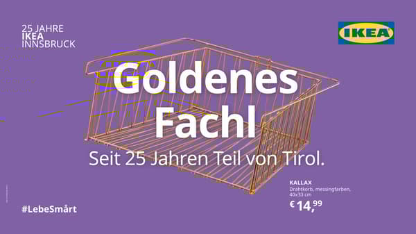 Goldenes Fachl - Seit 25 Jahren Teil von Tirol.