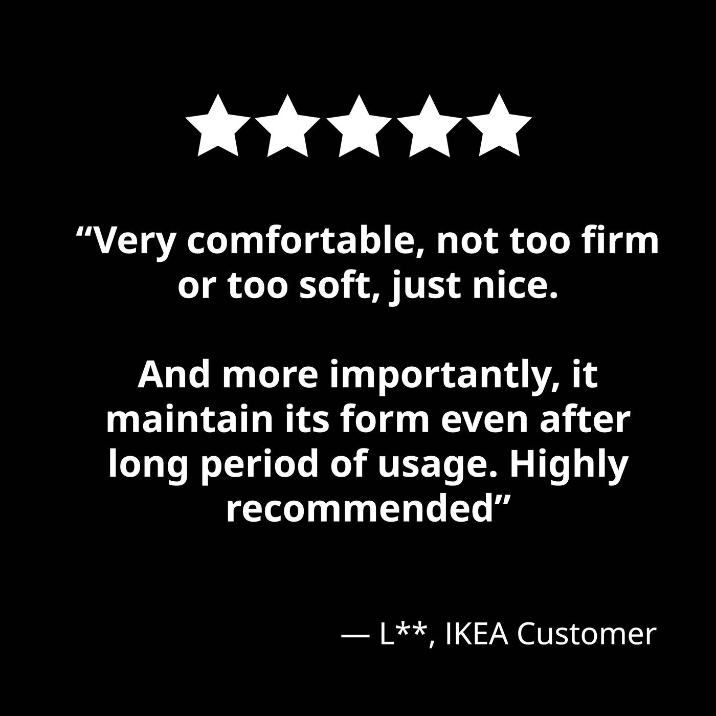 Good review by customer on KLUBBSPORRE ergonomic pillow. Highly recommended.