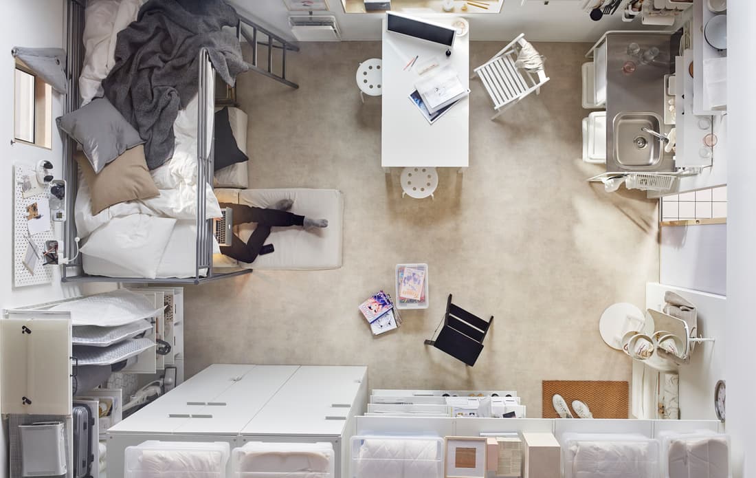 Innovative bedroom storage - IKEA
