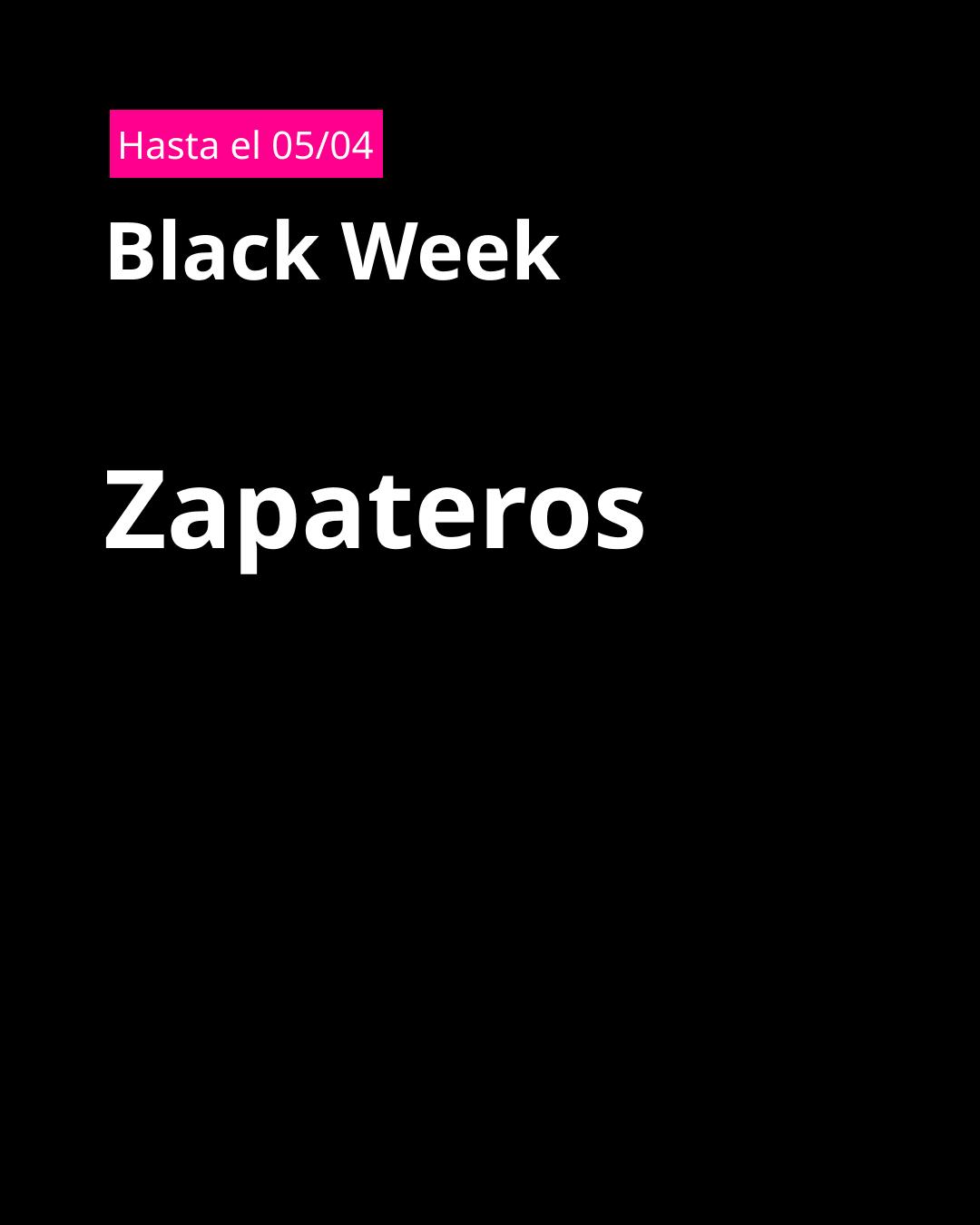 Gráfica negra zapateros en black week