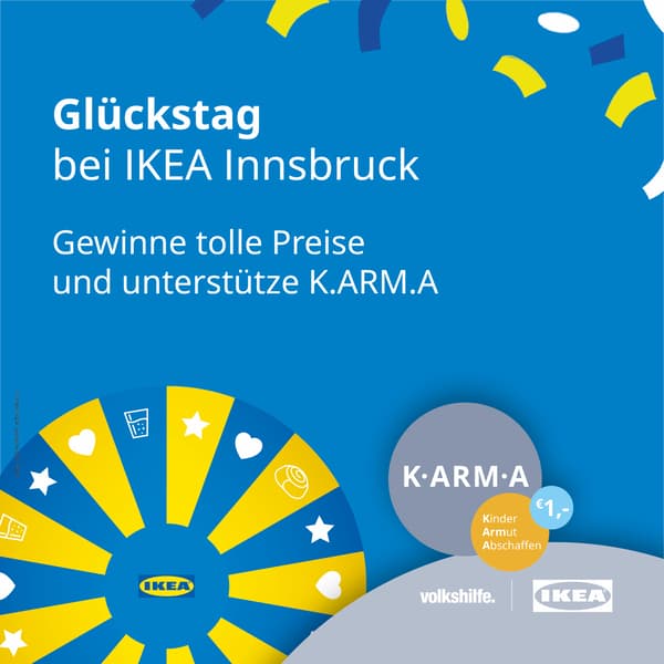 Grafik Glücksrad  & Karma