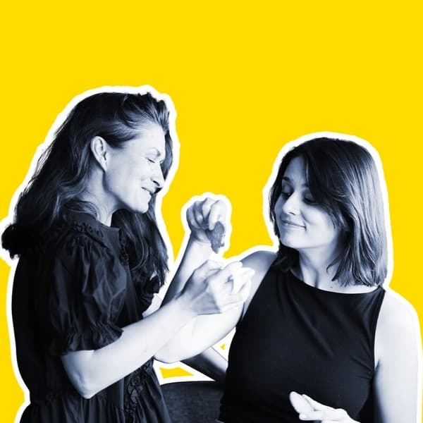 Grafika przedstawiająca dwie prowadzące podcast Fika z IKEA