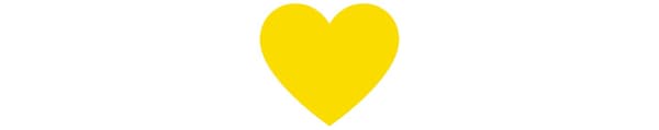 Graphic of a yellow heart.