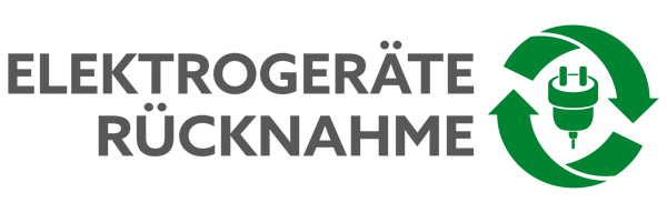 Green circularity symbol for taking back electrical appliances