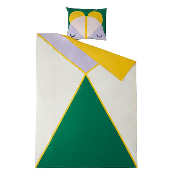 GREJSIMOJS housse de couette et 1 taie