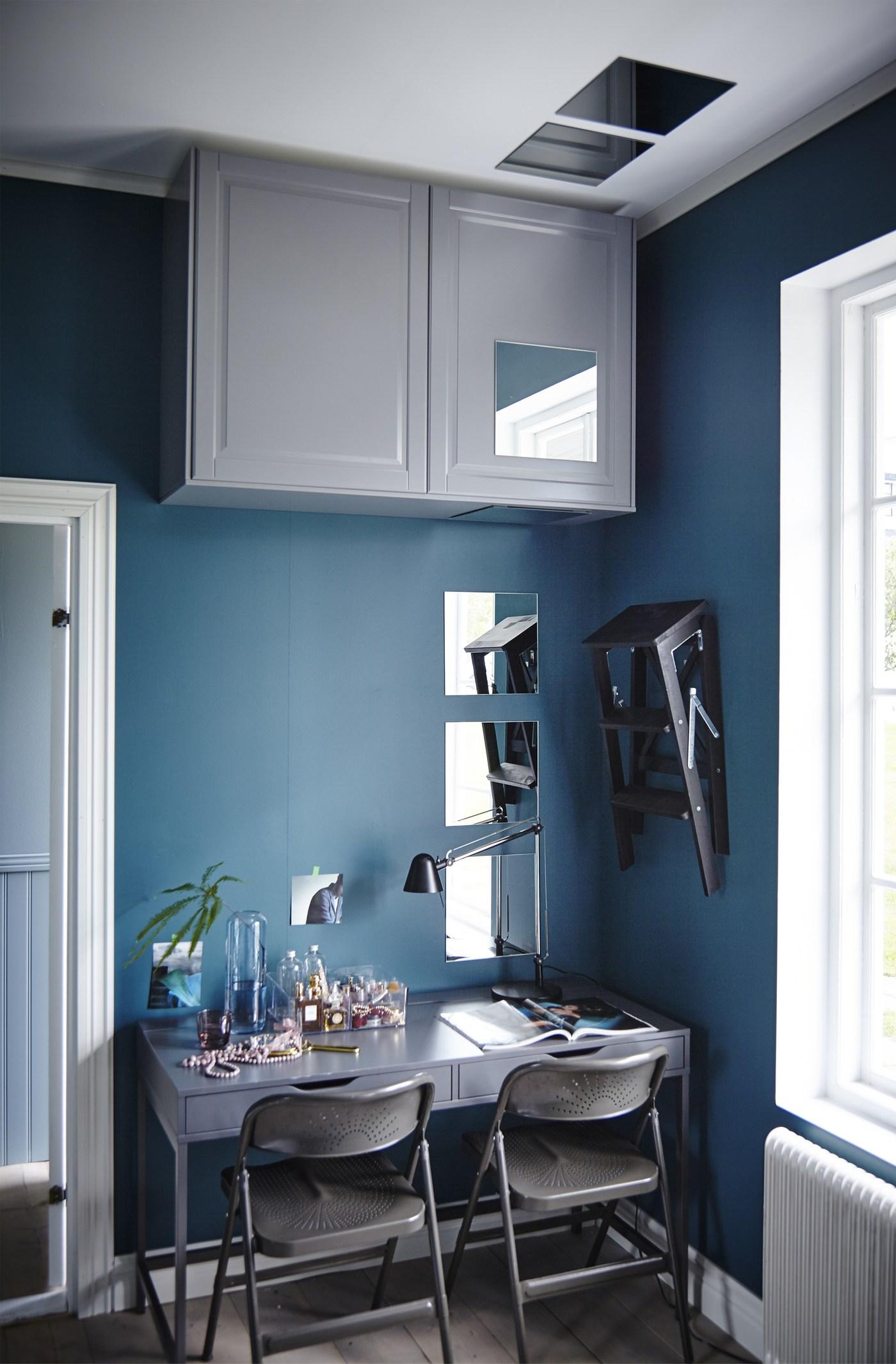 Look to the ceiling for storage IKEA