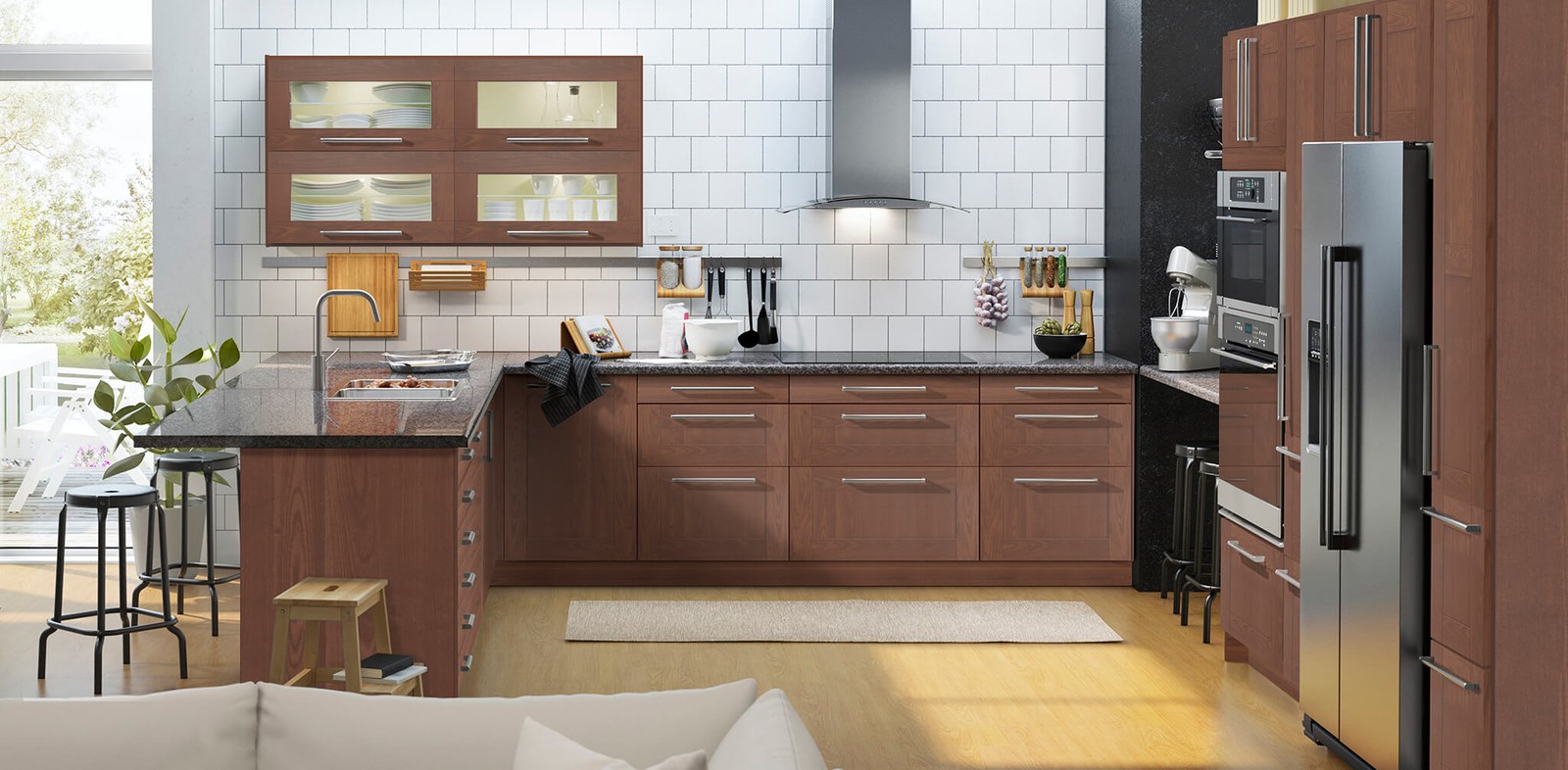 Brown Kitchen GRIMSLÖV Series IKEA
