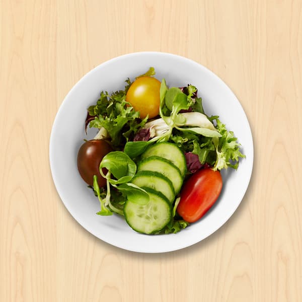 Grøn salat
med agurk og tomat

12.-