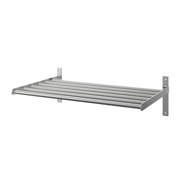 GRUNDTAL
Drying rack, wall, 
67-120 cm, stainless steel