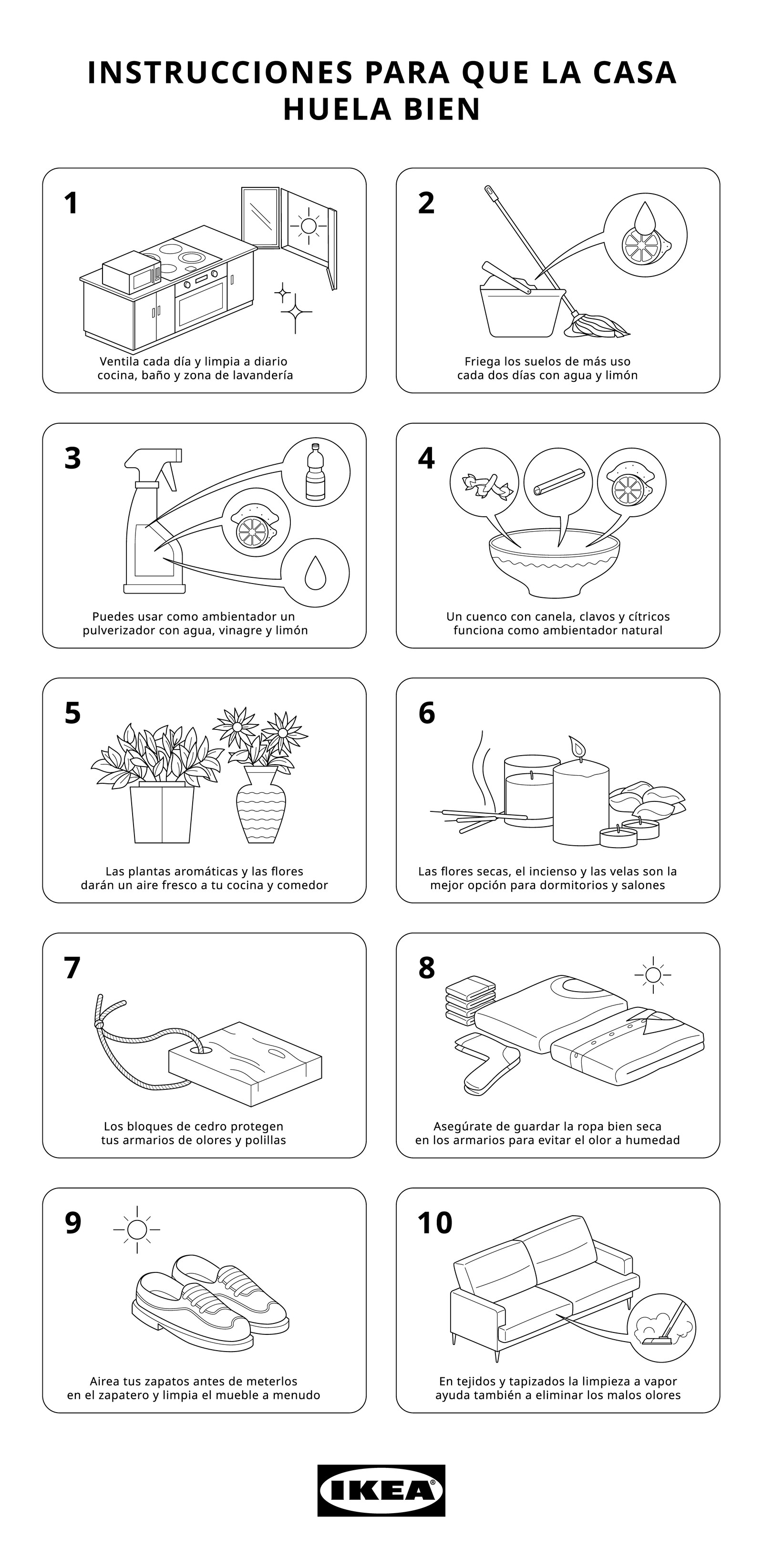 7 trucos para eliminar los malos olores en casa - IKEA