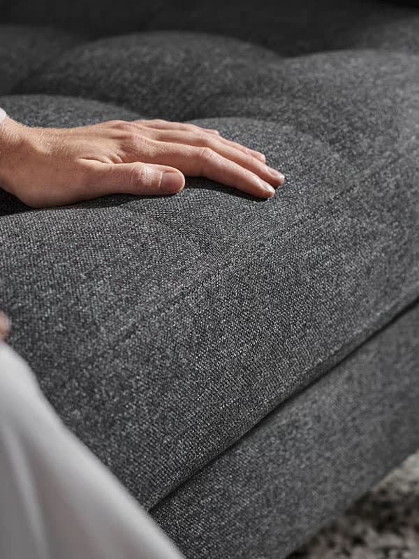 Gunnared mørkegrå betræk