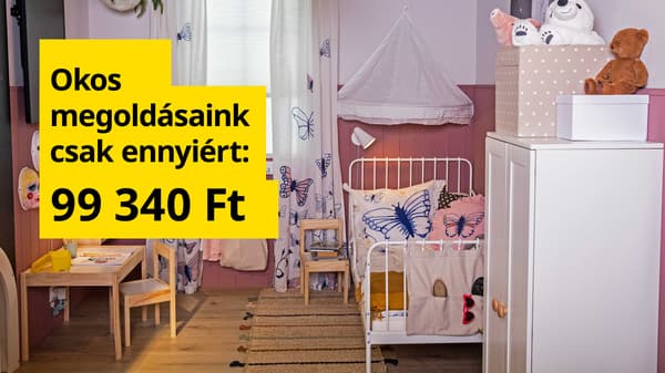 Gyerekszoba, ami a lányoddal együtt nő.