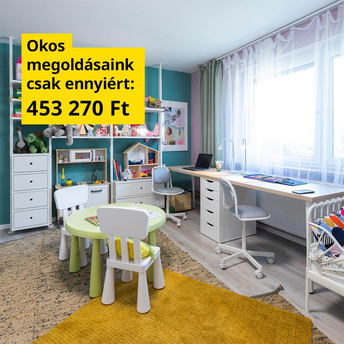 Gyerekszoba  berendezve 453 270 Forintból.
