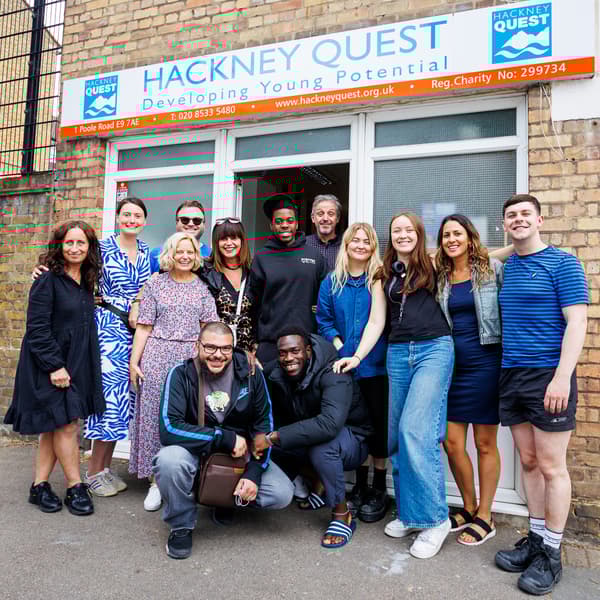 Hackney Quest group picture with the team 