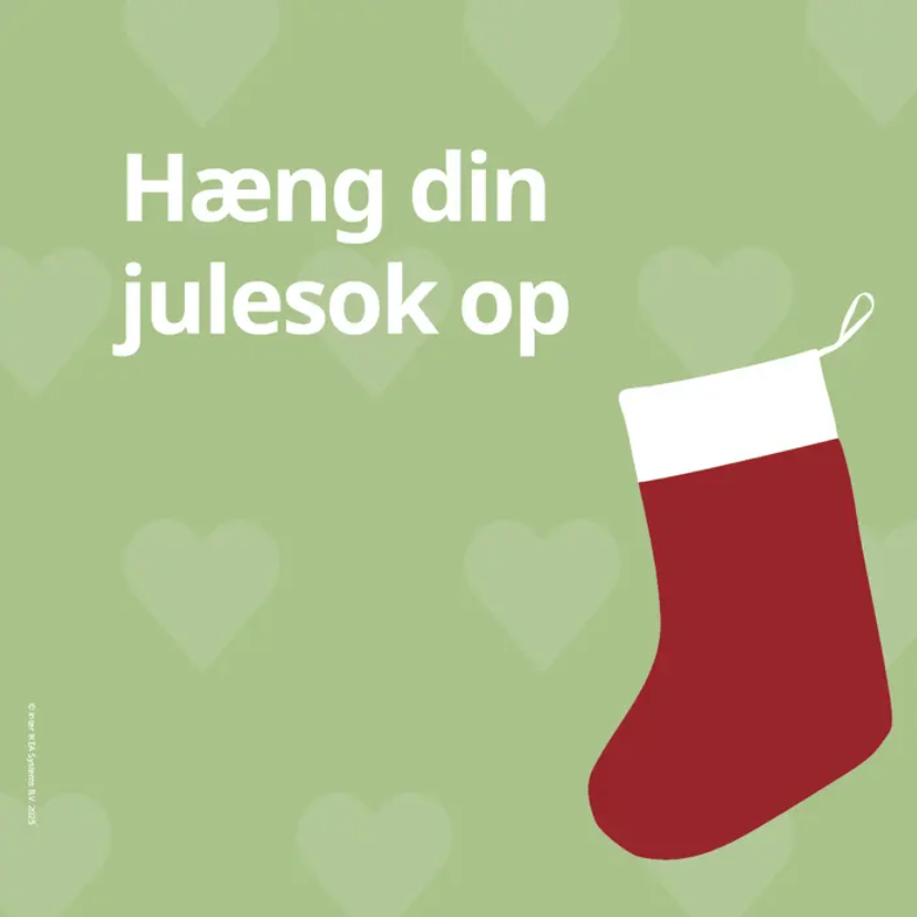 Hæng en julesok op i IKEA i december
