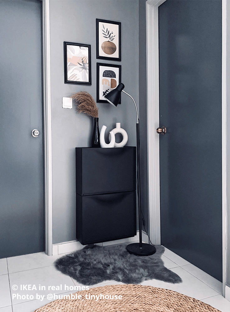 Hallway setting. IKEA in real homes Photo by @humble_tinyhouse