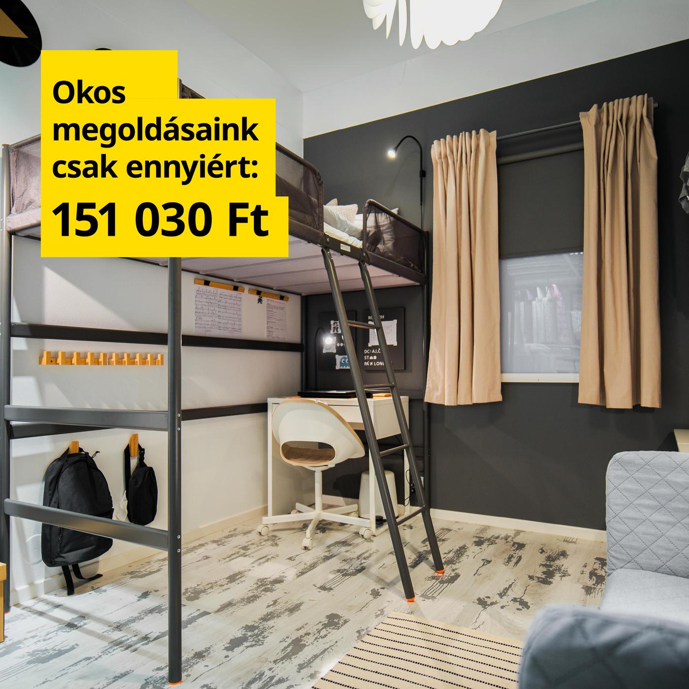 Hálószoba dolgozósarokkal.