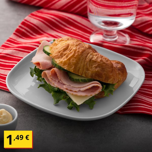 Ham and cheese croissant