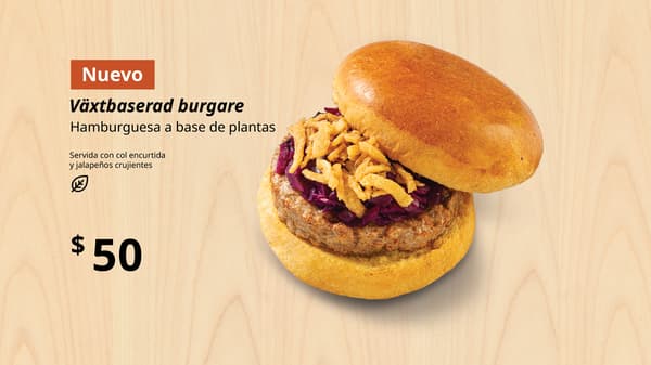 Hamburguesa a base de plantas
