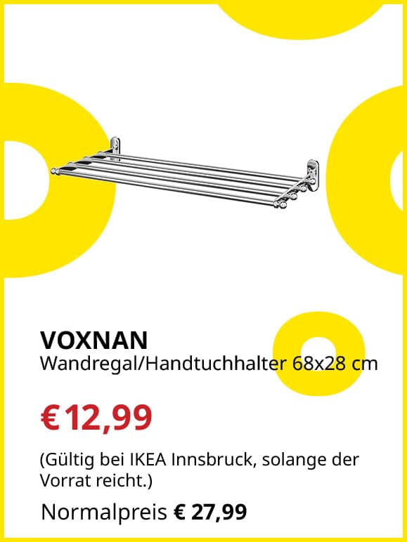 Handtuchhalter 12,99 € statt 27,99€ 