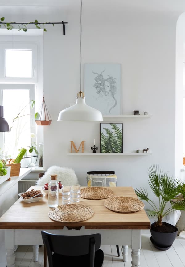 Hang pendant lighting to create a focal point.