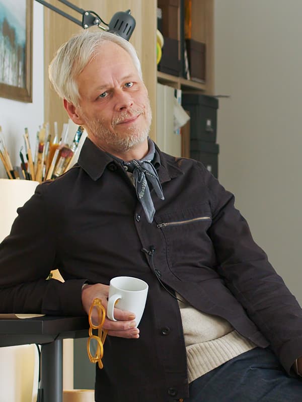 인테리어 디자이너 한스 블롬퀴스트(Hans Blomquist)의 사진.