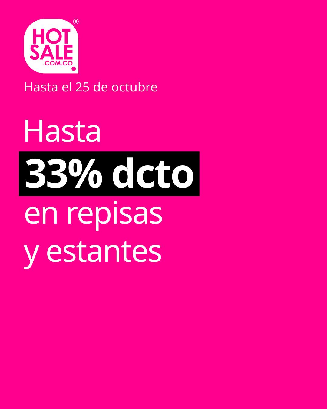 Hasta 33% dcto en repisas y estantes Hot Sale