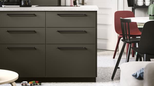 HAVSTORP marron beige facade tiroir